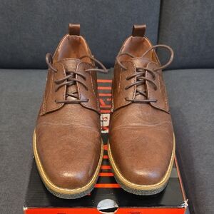 Deer Stags Kids Brown Dress Shoes